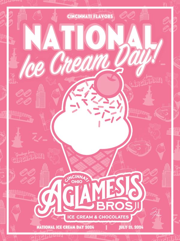 2024 National Ice Cream Day Poster