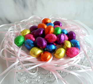 Solid Chocolate Foiled Eggs